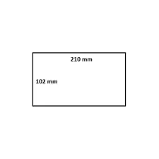 Labeletiket IEZZY Zebra 3005093 102x210mm 76mm wit permanent 640 stuks