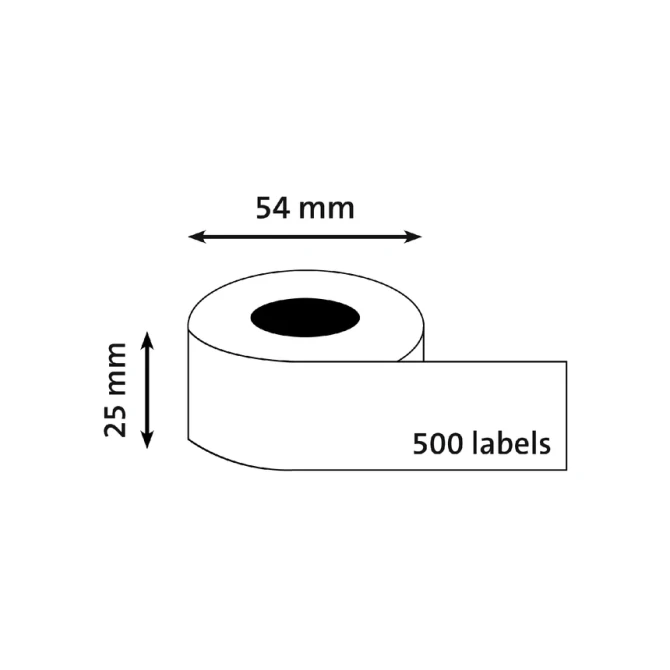 Labeletiket Quantore 11352 54x25mm adres wit 500 stuks