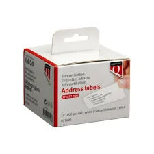 Labeletiket Quantore 11354 57mmx32mm adres wit 1000 stuks