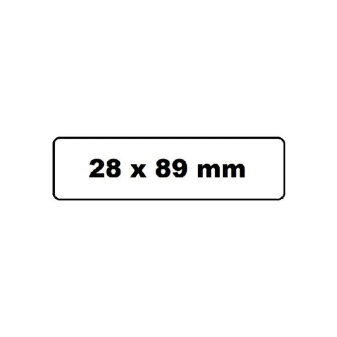 Labeletiket Quantore 99010 28x89mm adres wit 2 rollen