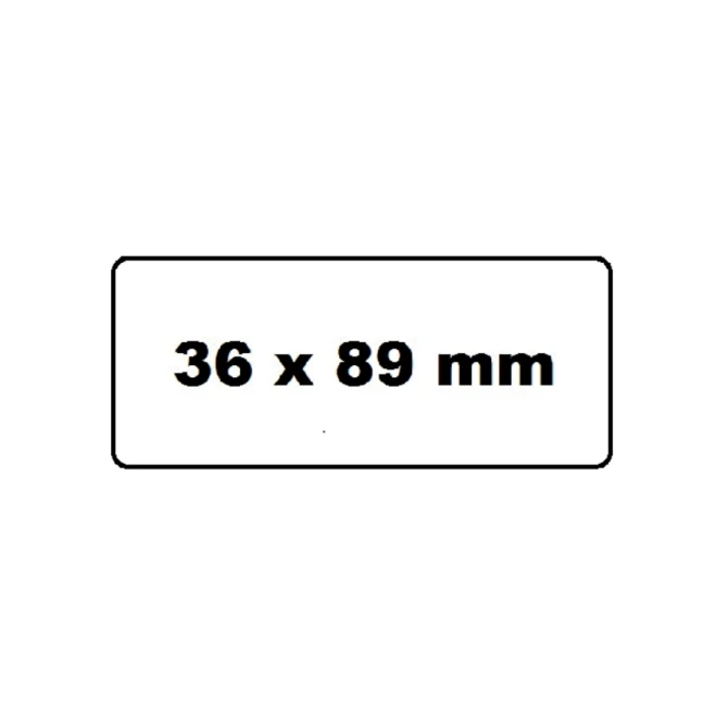 Labeletiket Quantore 99012 36x89mm adres wit 2 rollen
