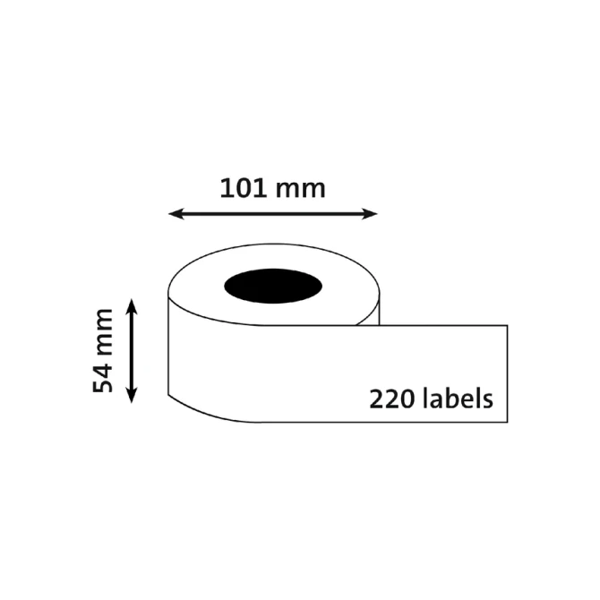 Labeletiket Quantore 99014 54x101mm adres wit