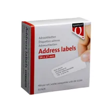 Labeletiket Quantore DK-11204 17x54mm wit 400 stuks