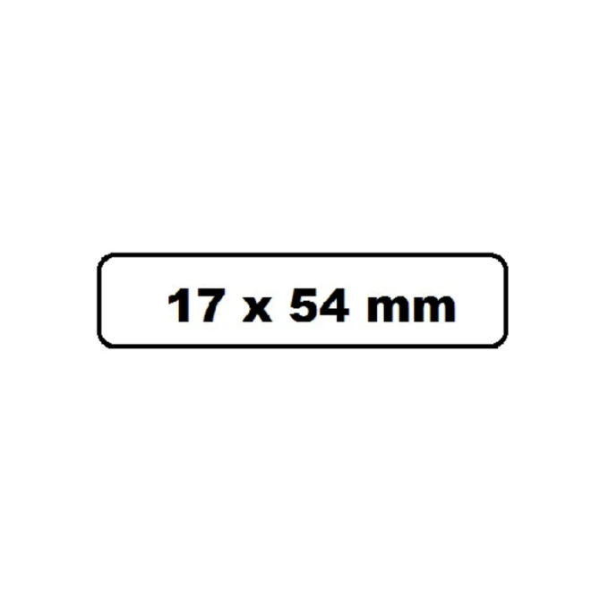 Labeletiket Quantore DK-11204 17x54mm wit 400 stuks