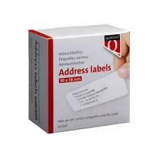 Labeletiket Quantore DK-11208 38x90mm adres wit 400 stuks