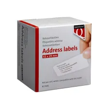 Labeletiket Quantore DK-11209 29x62mm adres wit 800 stuks
