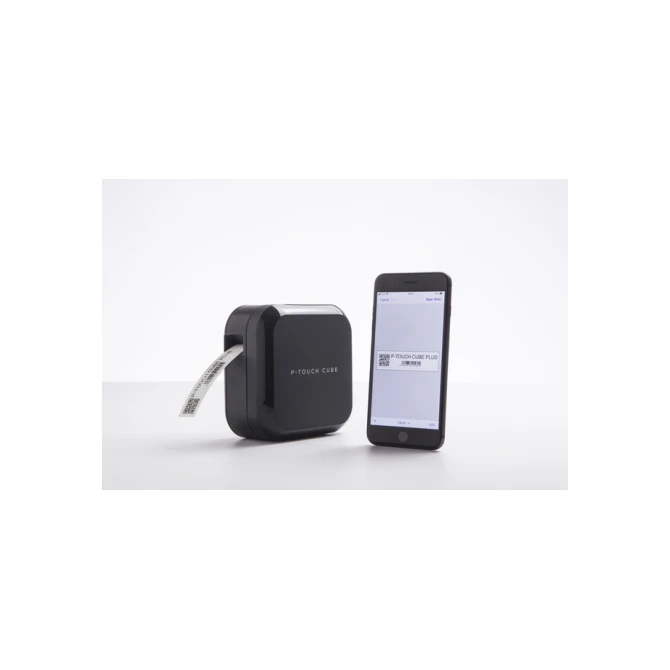 Labelprinter Brother P-touch Cube Plus TZe PT-P710BT desktop 24mm zwart