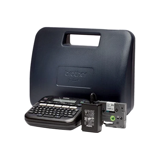 Labelprinter Brother P-touch TZe PT-D210 desktop qwerty 12mm zwart in koffer