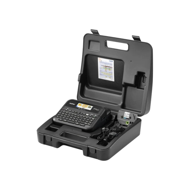 Labelprinter Brother P-touch TZe PT-D610BT desktop qwerty 24mm zwart in koffer