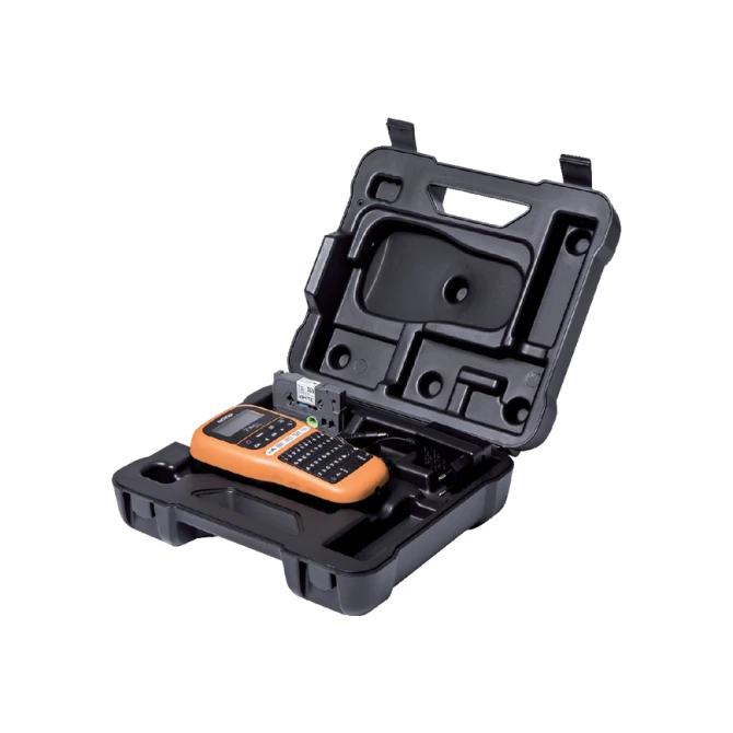 Labelprinter Brother P-touch TZe PT-E110 draagbaar qwerty 12mm oranje