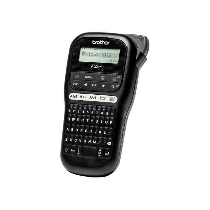 Labelprinter Brother P-touch TZe PT-H110 draagbaar qwerty 12mm zwart