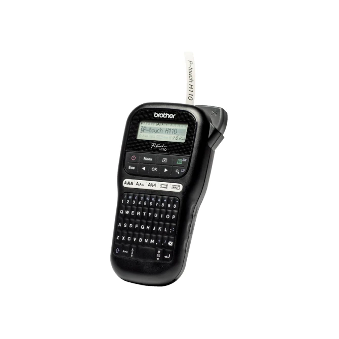 Labelprinter Brother P-touch TZe PT-H110 draagbaar qwerty 12mm zwart