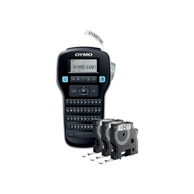 Labelprinter Dymo LabelManager 160 draagbaar qwerty 12mm zwart valuepack