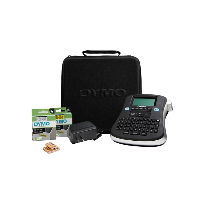 Labelprinter Dymo LabelManager 210D+ draagbaar qwerty 12mm zwart in koffer