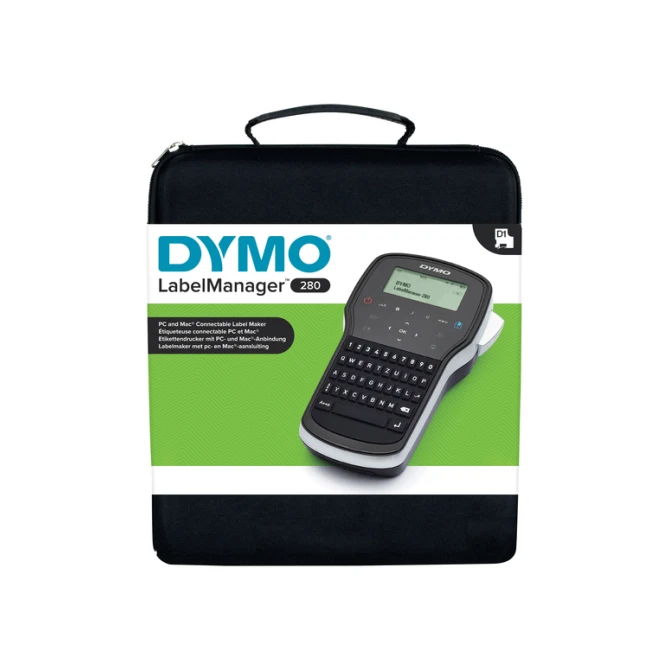 Labelprinter Dymo LabelManager 280 draagbaar qwerty 12mm zwart in koffer