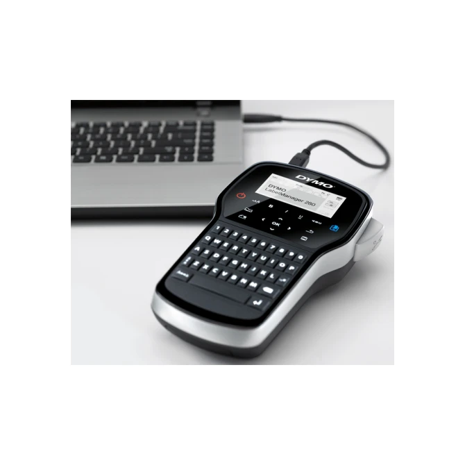 Labelprinter Dymo LabelManager 280 draagbaar qwerty 12mm zwart in koffer