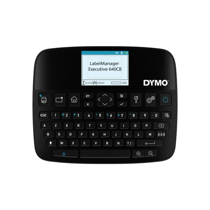 Labelprinter Dymo LabelManager Executive 640CB draagbaar azerty 24mm zwart in koffer