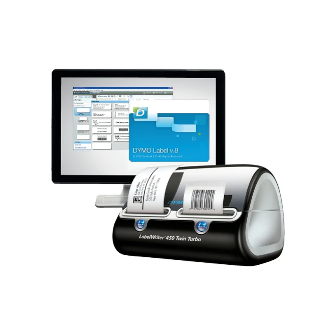 Labelprinter Dymo LabelWriter 450 Twin Turbo desktop zwart