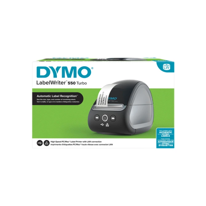 Labelprinter Dymo LabelWriter 550 Turbo desktop zwart
