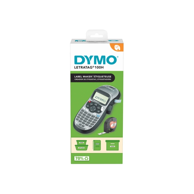 Labelprinter Dymo LetraTag 100H draagbaar abc 12mm zilverkleurig special edition