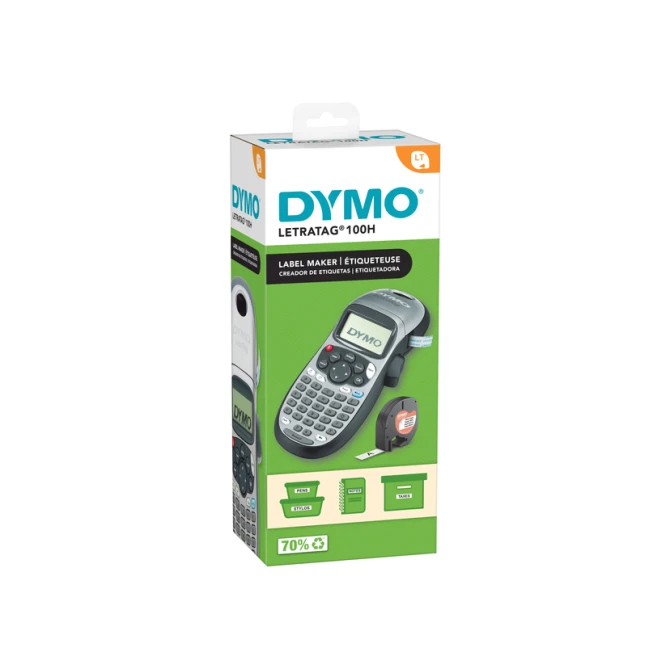Labelprinter Dymo LetraTag 100H draagbaar abc 12mm zilverkleurig special edition
