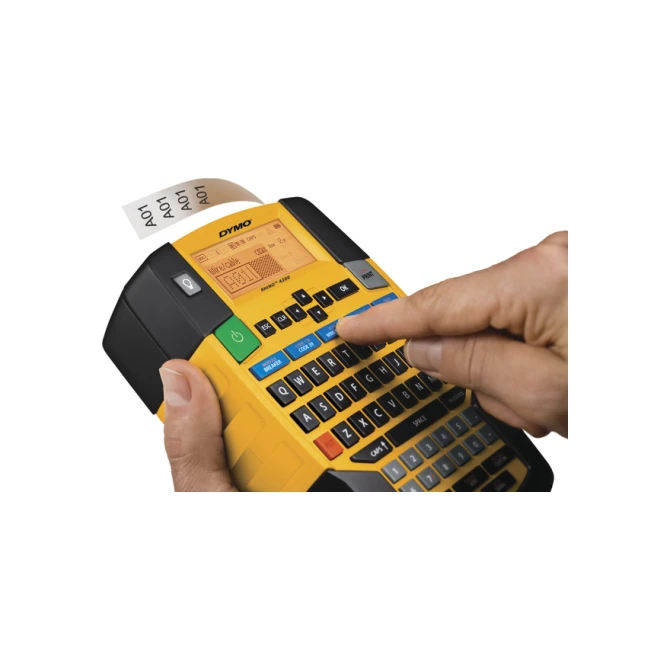 Labelprinter Dymo Rhino 4200 industrieel qwerty 19mm geel in koffer