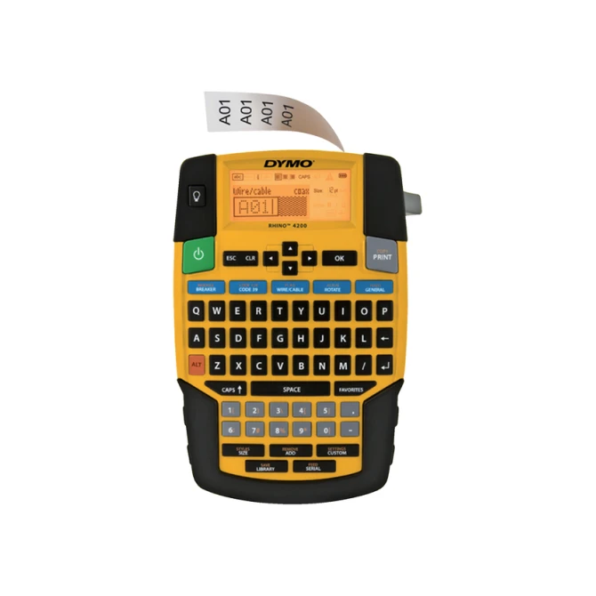 Labelprinter Dymo Rhino 4200 industrieel qwerty 19mm geel