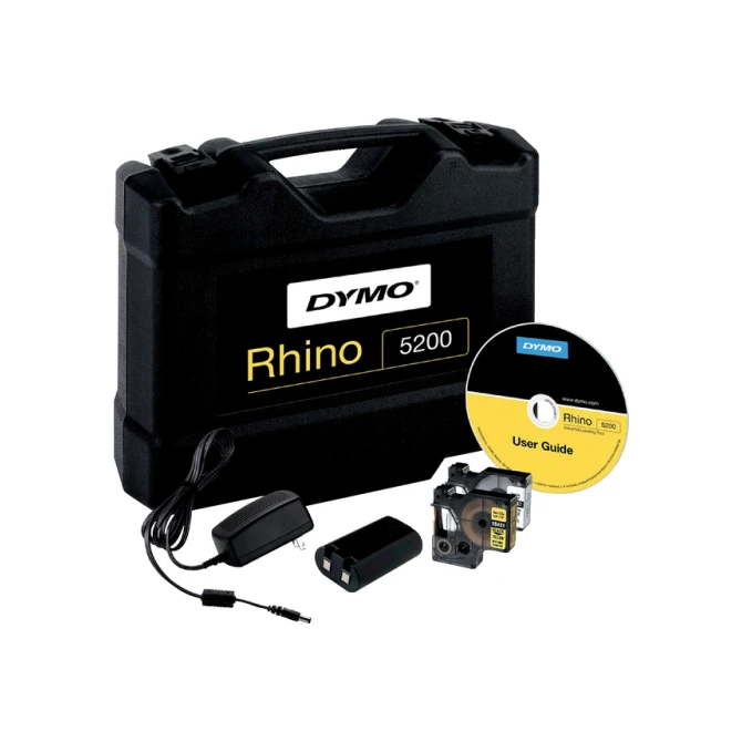Labelprinter Dymo Rhino 5200 industrieel abc 19mm geel in koffer