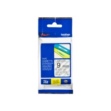 Labeltape Brother P-touch TZe-121 standaard 9mm zwart op transparant