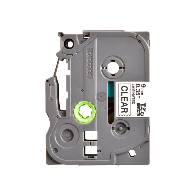 Labeltape Brother P-touch TZe-121 standaard 9mm zwart op transparant