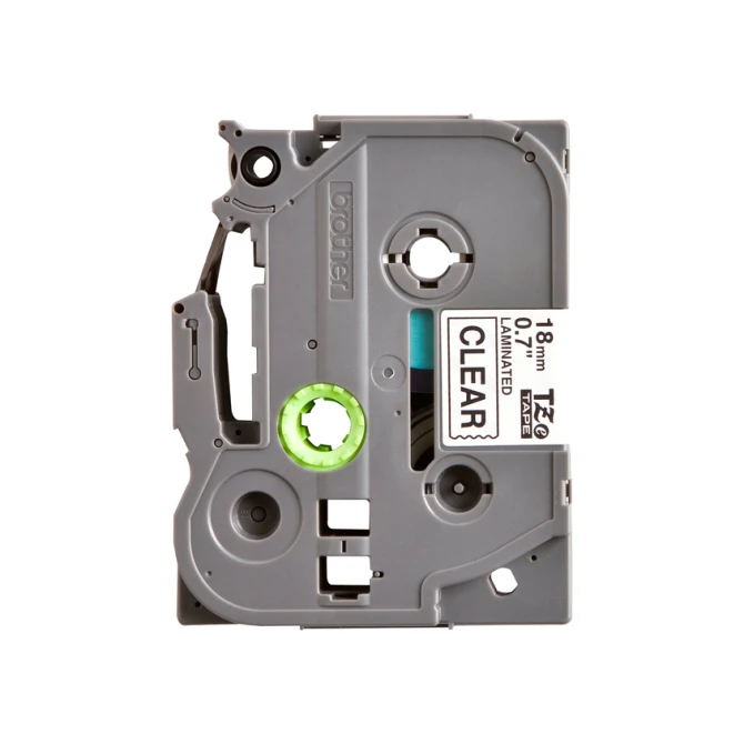 Labeltape Brother P-touch TZe-141 standaard 18mm zwart op transparant