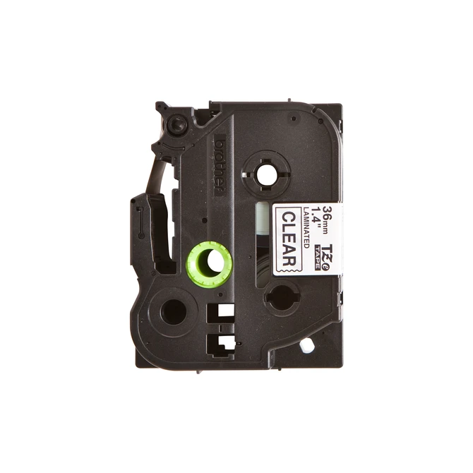 Labeltape Brother P-touch TZe-161 standaard 36mm zwart op transparant