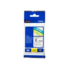 Labeltape Brother P-touch TZe-211 standaard 6mm zwart op wit