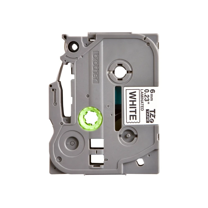 Labeltape Brother P-touch TZe-211 standaard 6mm zwart op wit