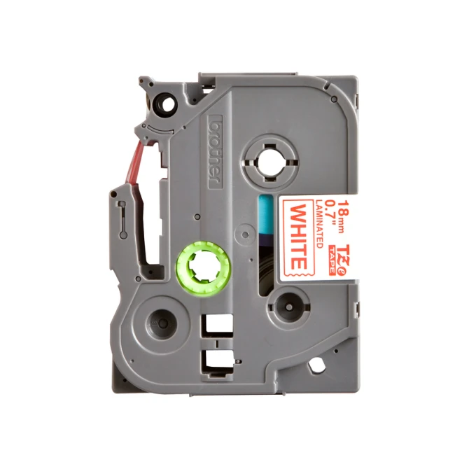 Labeltape Brother P-touch TZe-242 standaard 18mm rood op wit