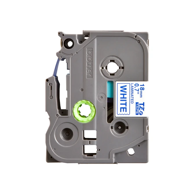 Labeltape Brother P-touch TZe-243 standaard 18mm blauw op wit