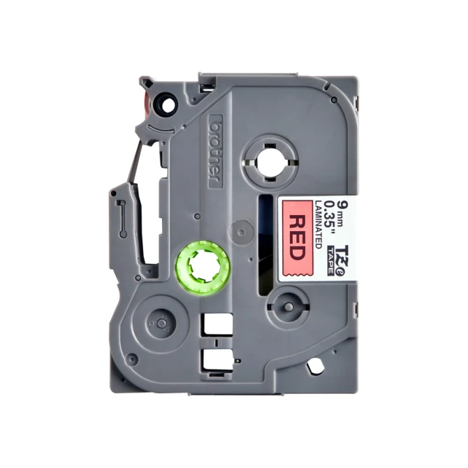 Labeltape Brother P-touch TZe-421 standaard 9mm zwart op rood