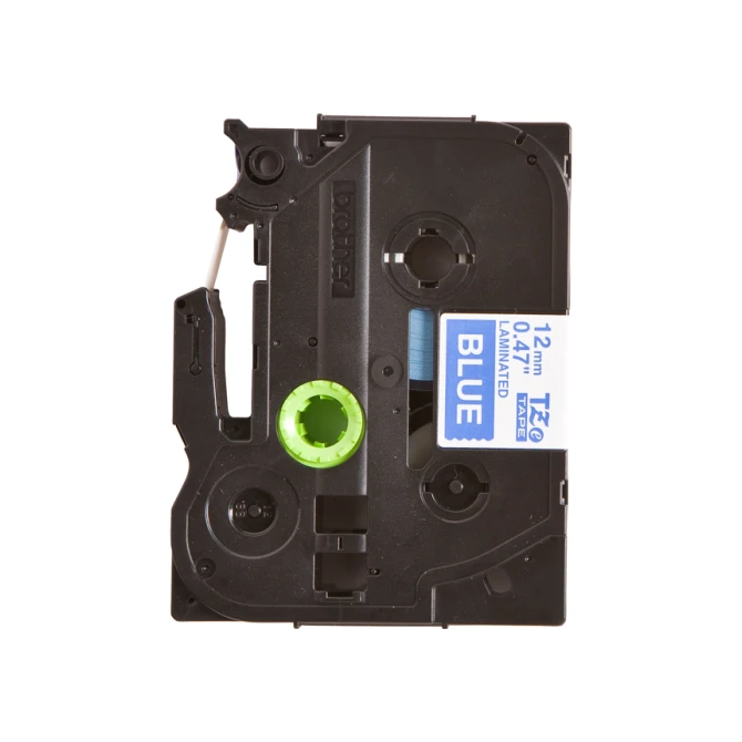 Labeltape Brother P-touch TZe-535 standaard 12mm wit op blauw