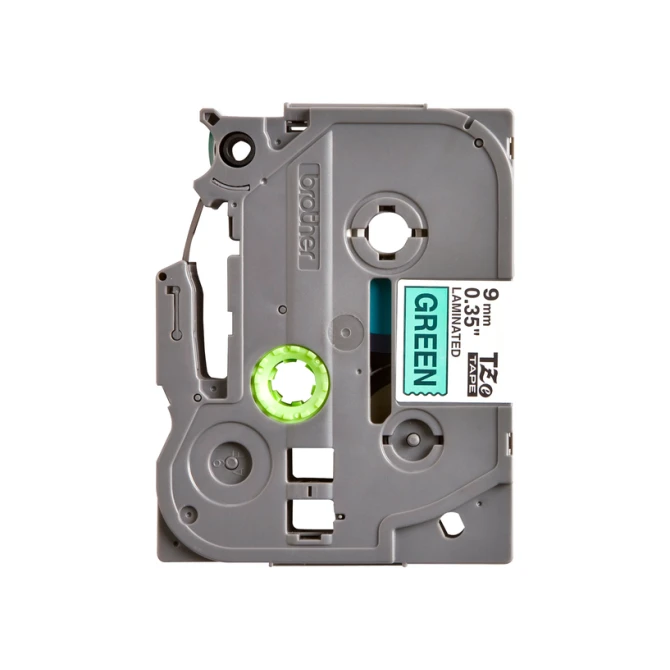 Labeltape Brother P-touch TZe-721 standaard 9mm zwart op groen