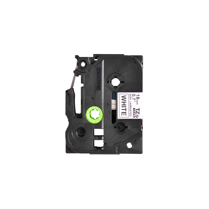 Labeltape Brother P-touch TZe-N241 ongelamineerd 18mm zwart op wit