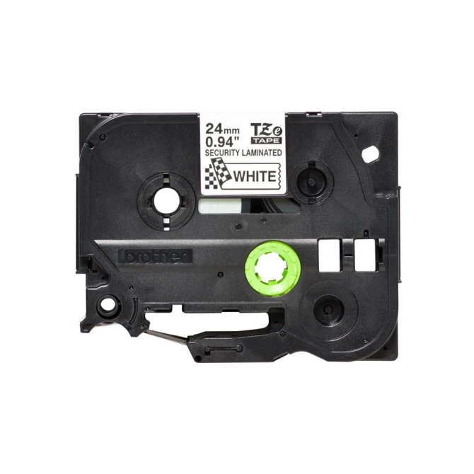 Labeltape Brother P-touch TZe-SE5 veiligheidstape 24mm zwart op wit