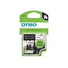 Labeltape Dymo LabelManager D1 nylon 19mm zwart op wit