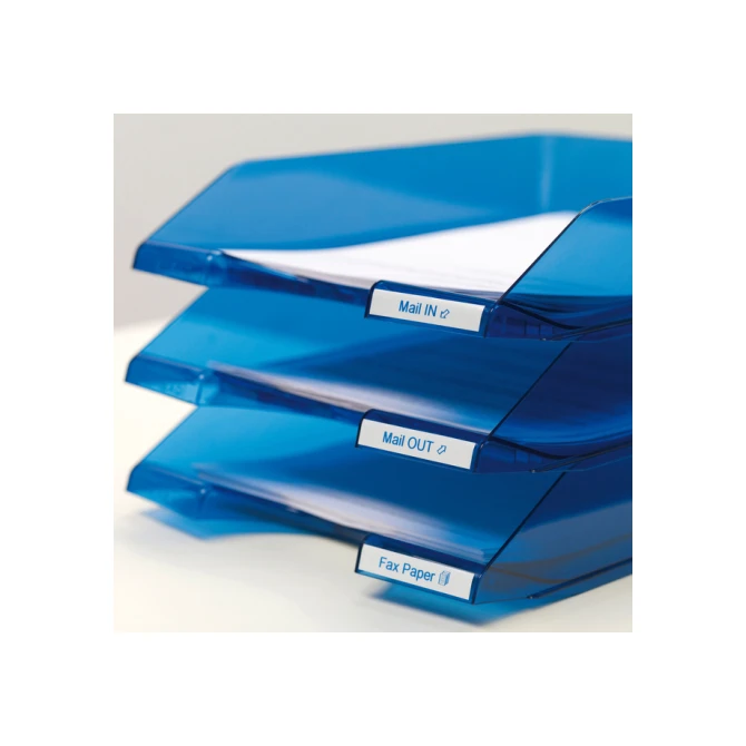 Labeltape Dymo LabelManager D1 polyester 12mm blauw op wit