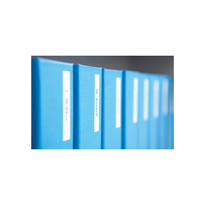 Labeltape Dymo LabelManager D1 polyester 12mm blauw op wit