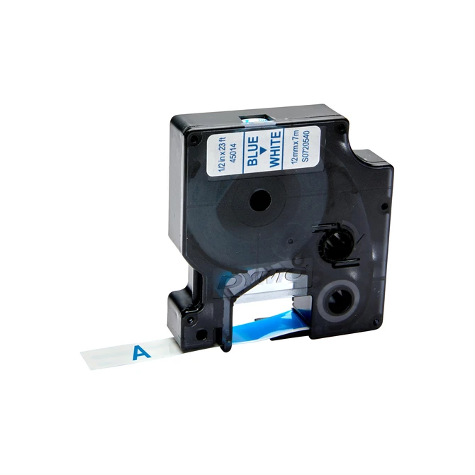 Labeltape Dymo LabelManager D1 polyester 12mm blauw op wit