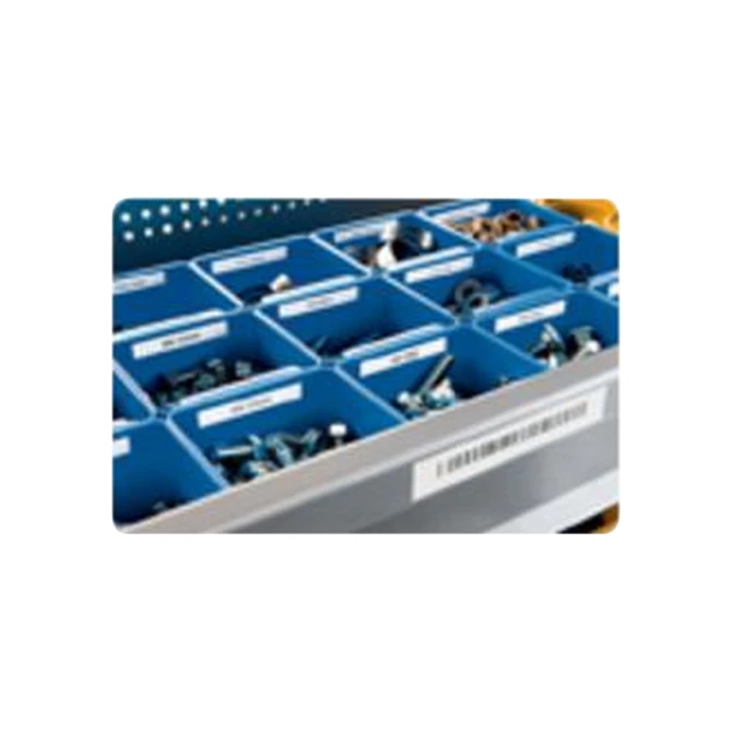 Labeltape Dymo LabelManager D1 polyester 12mm duurzaam zwart op wit