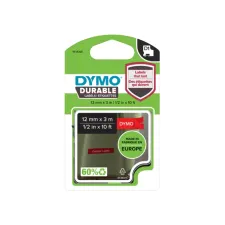 Labeltape Dymo LabelManager D1 polyester 12mm wit op rood