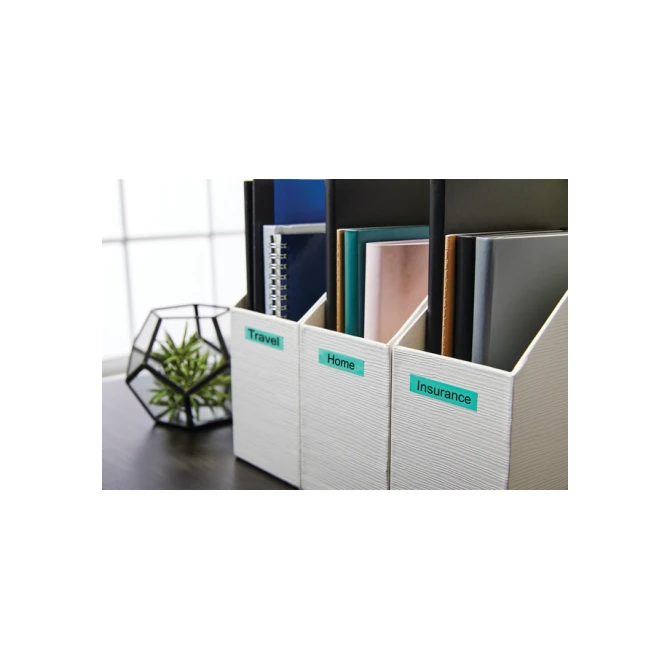 Labeltape Dymo LabelManager D1 polyester 12mm zwart op groen