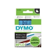 Labeltape Dymo LabelManager D1 polyester 19mm zwart op blauw
