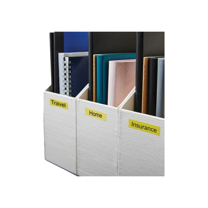Labeltape Dymo LabelManager D1 polyester 19mm zwart op geel